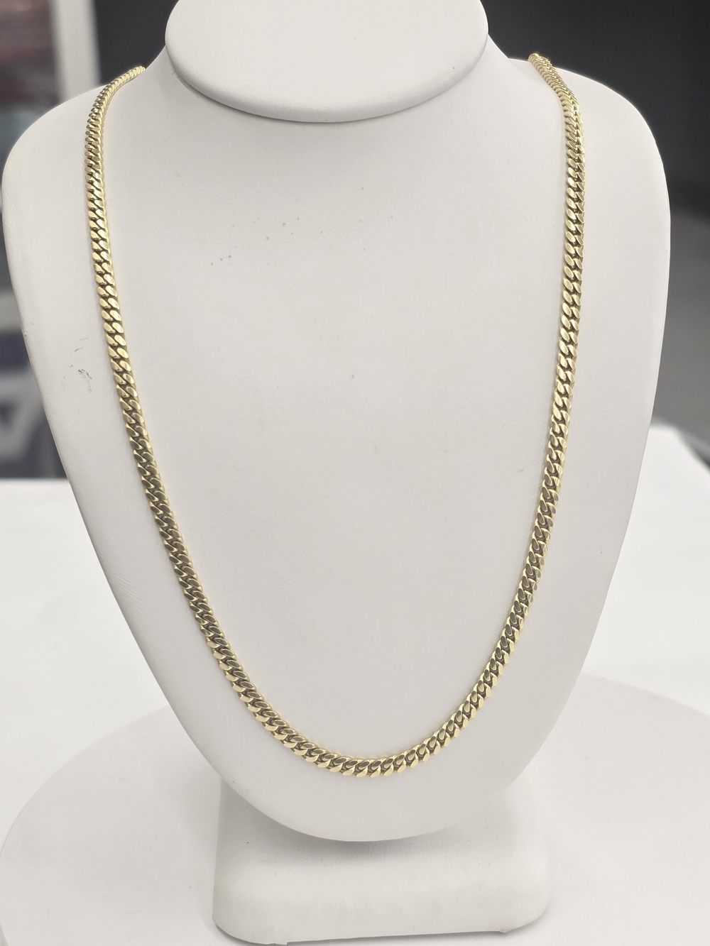 10k Real Gold Solid Miami Cuban Chain 3mm 18 Inches